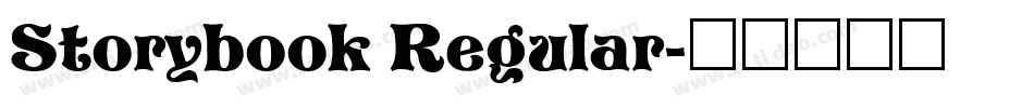 Storybook Regular字体转换